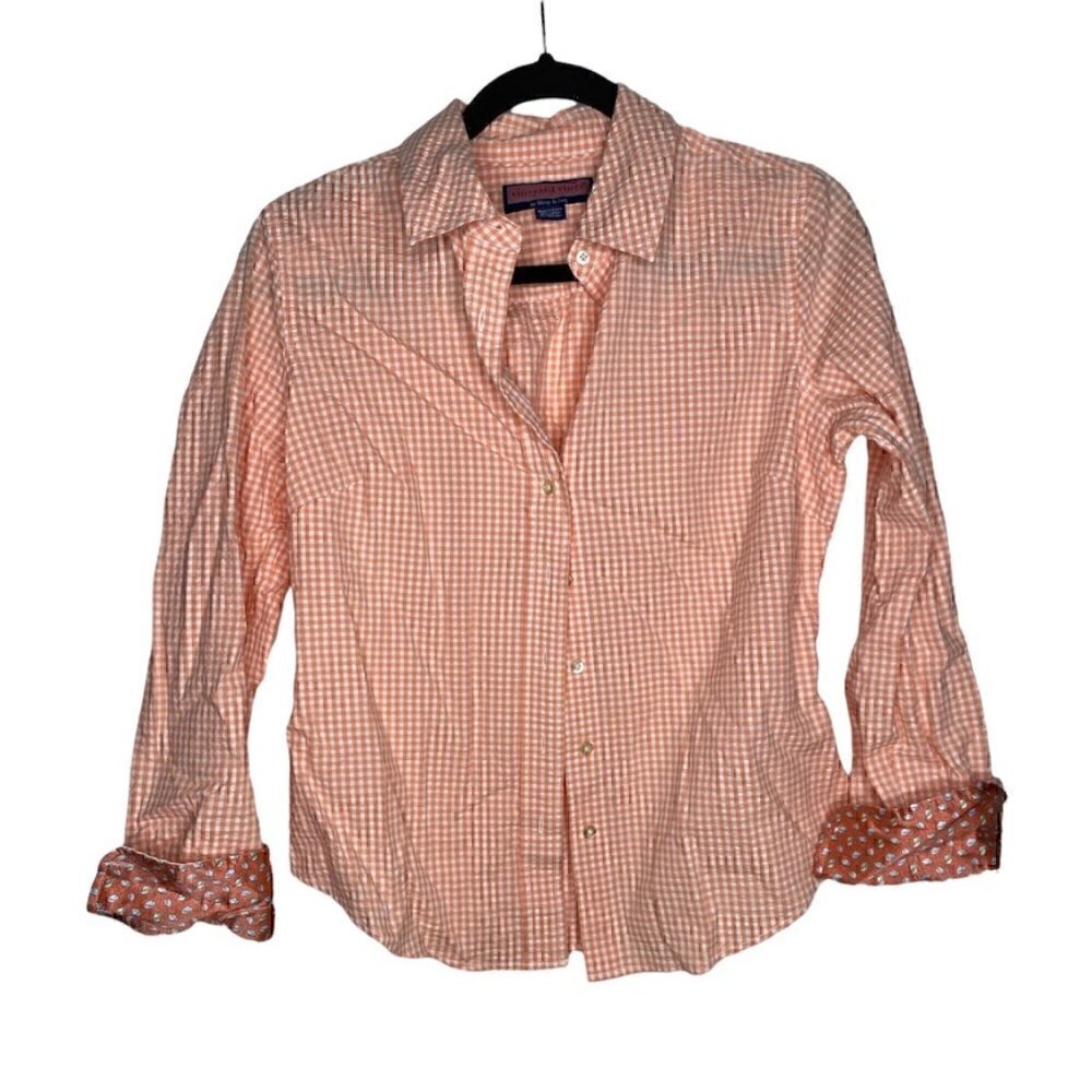 Vineyard Vines By Shep & Ian Shirt Size S Men's Button Down Collared Flip Cuffs